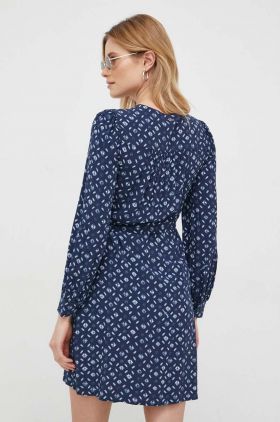 Pepe Jeans rochie culoarea albastru marin, mini, evazati