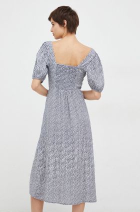 GAP rochie culoarea albastru marin, midi, mulata