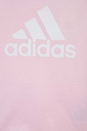 adidas tricou de bumbac pentru copii G BL culoarea roz