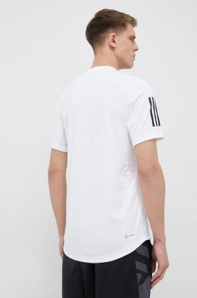 adidas Performance tricou de antrenament Club culoarea alb, neted