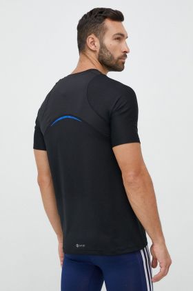 adidas Performance tricou de antrenament HIIT Elevated Training culoarea negru, cu imprimeu