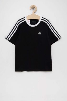 adidas tricou de bumbac pentru copii G 3S BF culoarea negru, cu imprimeu