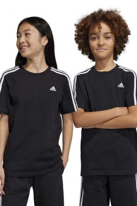 adidas tricou de bumbac pentru copii U 3S culoarea negru, cu imprimeu