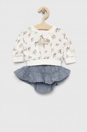 GAP compleu bebe culoarea alb