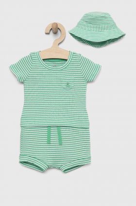 GAP set de bumbac pentru bebelusi culoarea verde