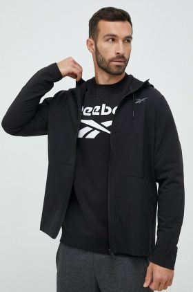 Reebok windbreaker Performance culoarea negru, de tranzitie