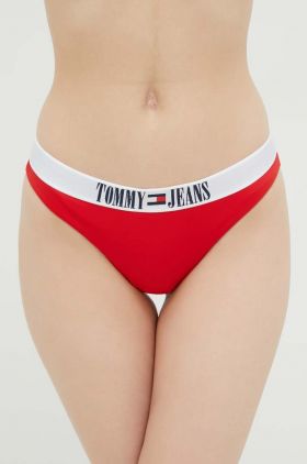 Tommy Jeans chiloti de baie culoarea rosu