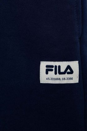 Fila pantaloni scurti copii culoarea albastru marin, talie reglabila