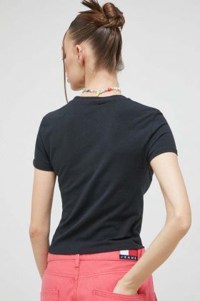 Abercrombie & Fitch tricou femei, culoarea negru