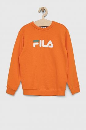 Fila bluza copii culoarea portocaliu, cu imprimeu