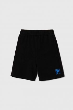 Fila pantaloni scurti copii culoarea negru, talie reglabila