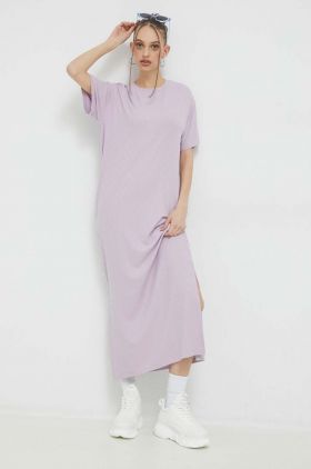 Fila rochie culoarea violet, maxi, drept