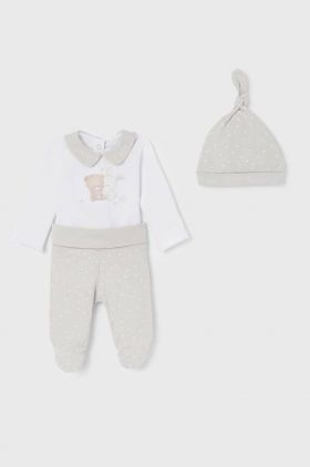 Mayoral Newborn compleu bebe culoarea alb