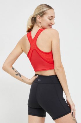 Reebok top de antrenament Lux Perform culoarea rosu