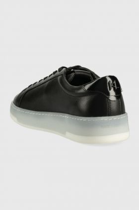 Karl Lagerfeld sneakers din piele KOURT III culoarea negru, KL51515