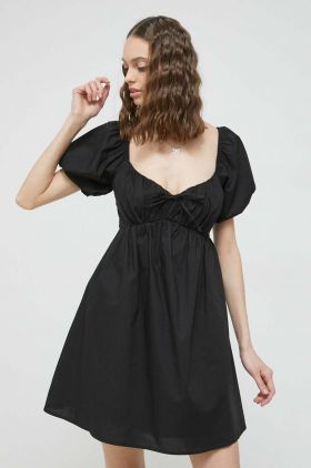 Hollister Co. rochie culoarea negru, mini, evazati