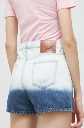 Love Moschino pantaloni scurti jeans femei, modelator, high waist