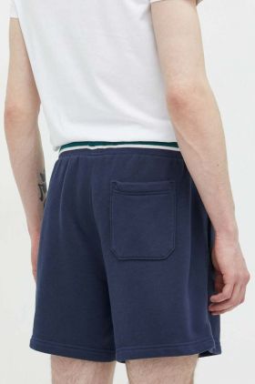 Abercrombie & Fitch pantaloni scurti barbati, culoarea albastru marin