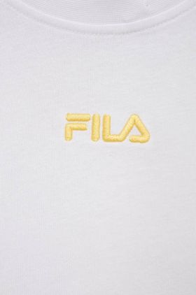 Fila tricou de bumbac pentru copii culoarea alb