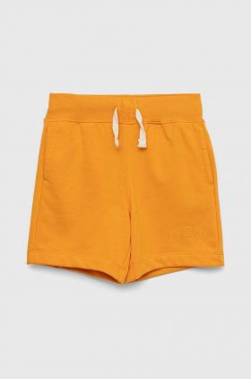 GAP pantaloni scurti copii culoarea portocaliu, talie reglabila