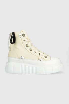 Inuikii teniși Matilda Canvas High 23 femei, culoarea bej 30103-024