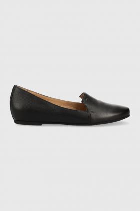 Wojas mocasini de piele barbati, culoarea negru, 4500350