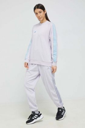 adidas bluza culoarea violet, cu imprimeu