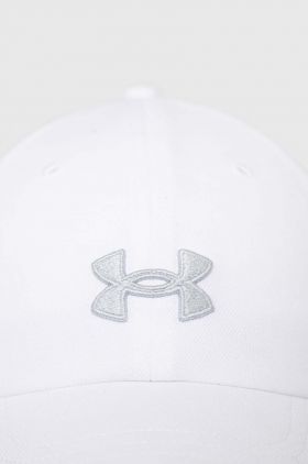 Under Armour sapca culoarea alb, cu imprimeu