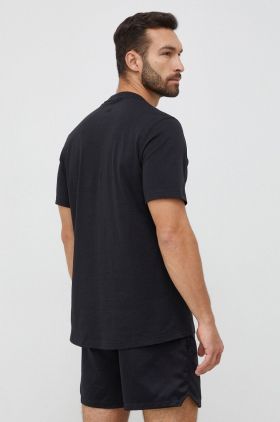 adidas tricou din bumbac culoarea negru, cu imprimeu