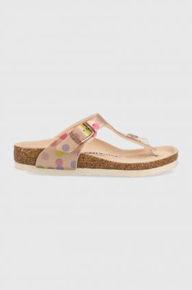 Birkenstock slapi copii culoarea auriu