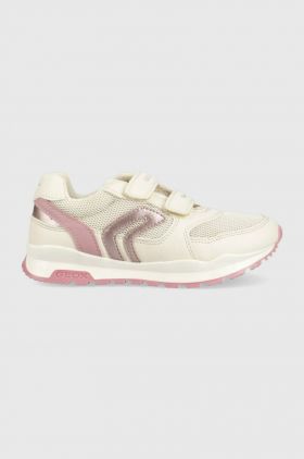 Geox sneakers pentru copii culoarea bej