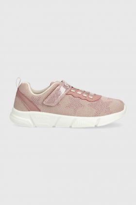 Geox sneakers pentru copii culoarea roz