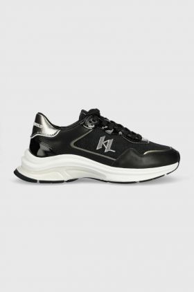 Karl Lagerfeld sneakers LUX FINESSE culoarea negru, KL63165