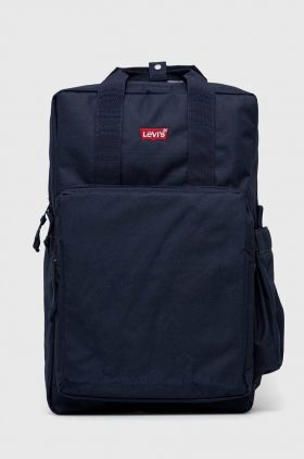 Levi's rucsac culoarea albastru marin, mare, neted