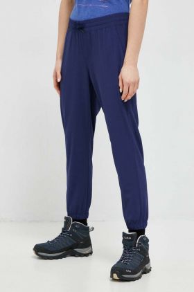 Marmot pantaloni de exterior Elda culoarea albastru marin, neted