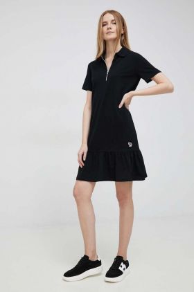 PS Paul Smith rochie din bumbac culoarea negru, mini, drept