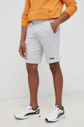 Puma pantaloni scurți bărbați, culoarea gri, melanj 586766