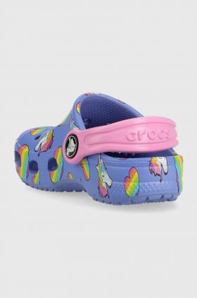 Crocs slapi copii culoarea violet