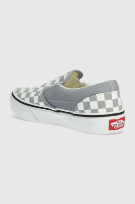 Vans tenisi copii UY Classic Slip On CTHR CHBD TRDWN culoarea gri