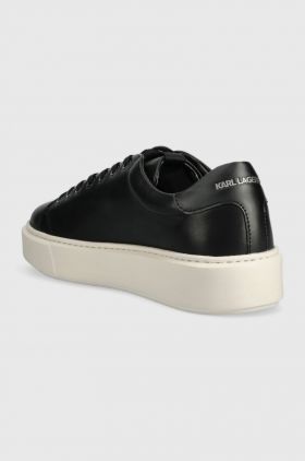 Karl Lagerfeld sneakers din piele MAXI KUP culoarea negru, KL52223