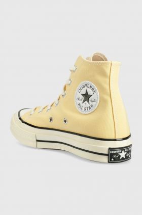 Converse teniși Chuck 70 HI culoarea galben, A02757C A02757C-LIGHT.ORN