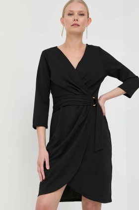 Morgan rochie culoarea negru, mini, evazati