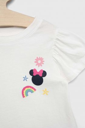 GAP tricou de bumbac pentru copii x Disney culoarea albastru marin