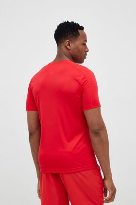 Reebok tricou de antrenament culoarea rosu, neted