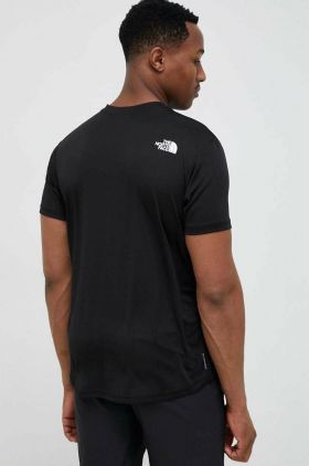 The North Face tricou sport Reaxion Easy culoarea negru, cu imprimeu