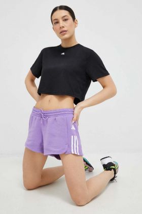 adidas Performance tricou yoga Studio culoarea negru