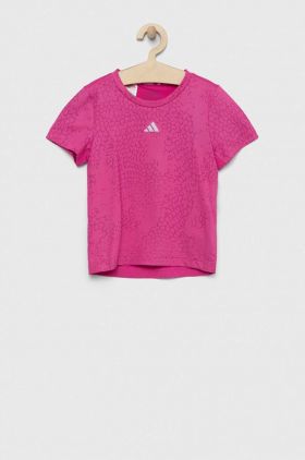 adidas tricou copii G RUN TEE culoarea violet