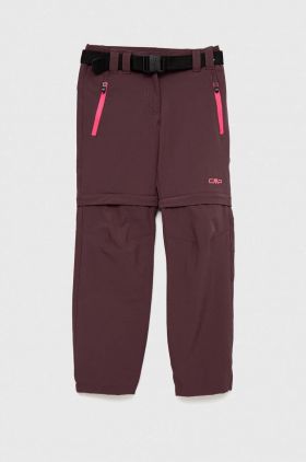 CMP pantaloni copii culoarea bordo