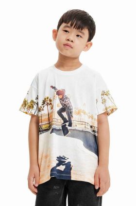 Desigual tricou de bumbac pentru copii modelator