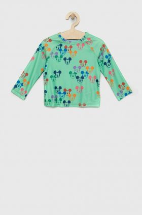 GAP longsleeve de baie pentru copii x Disney culoarea verde, modelator